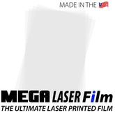 Mega Laser Film 8.5" x 11" – High-Quality Polyester Laser Film for Screen Printing